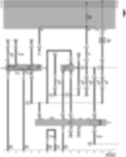 Wiring Diagram  VW VENTO 1994 - Window lifter switch in driver