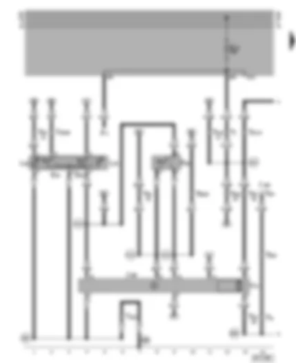 Wiring Diagram  VW VENTO 1994 - Window lifter switch in driver