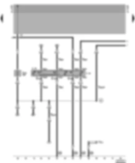 Wiring Diagram  VW VENTO 1996 - Switch and rear window lifter isolation switch