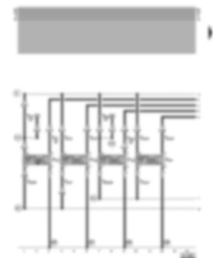Wiring Diagram  VW VENTO 1994 - Positioners for central locking