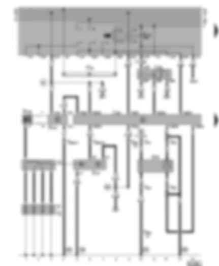 Wiring Diagram  VW VENTO 1994 - Motronic control unit - ignition system - lambda probe