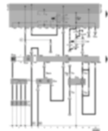 Wiring Diagram  VW VENTO 1994 - Digifant control unit - ignition system - lambda probe