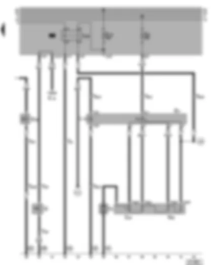 Wiring Diagram  VW VENTO 1998 - Fresh air blower switch - blower relay - fresh air blower
