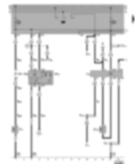 Wiring Diagram  VW VENTO 1996 - Relay for belt warning system - belt switch driver