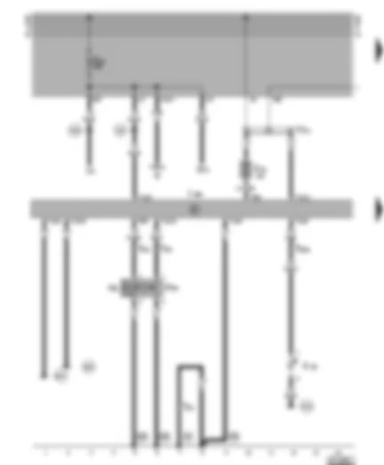 Wiring Diagram  VW VENTO 1995 - Anti-theft alarm system control unit - fuse - contact switch and horn for anti-theft alarm system