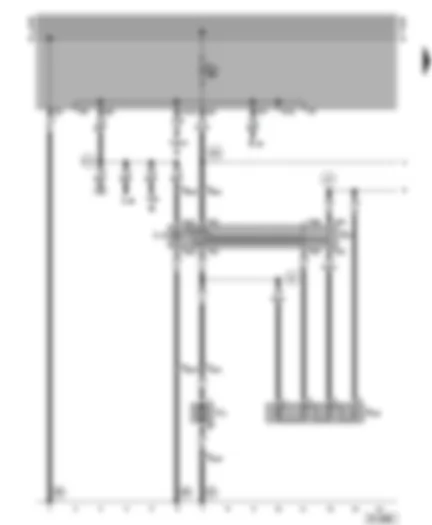 Wiring Diagram  VW VENTO 1996 - Fresh air blower switch - fresh air blower - fresh air blower series resistance with overheating fuse