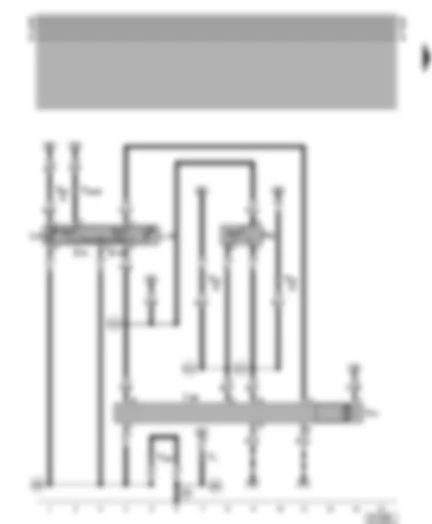 Wiring Diagram  VW VENTO 1994 - Window lifter control unit front left - central locking switch (driver