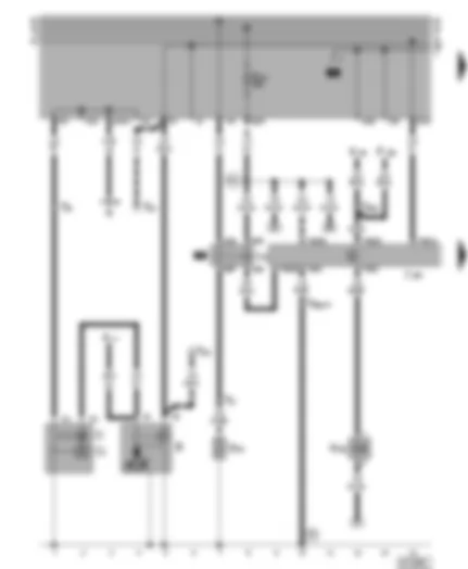 Wiring Diagram  VW VENTO 1996 - Starter - alternator - intake manifold preheating - Mono-Motronic control unit