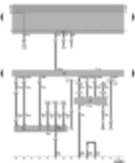 Wiring Diagram  VW VENTO 1996 - Automatic gearbox control unit - multi-function switch