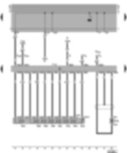 Wiring Diagram  VW VENTO 2001 - Automatic gearbox control unit - solenoid valves