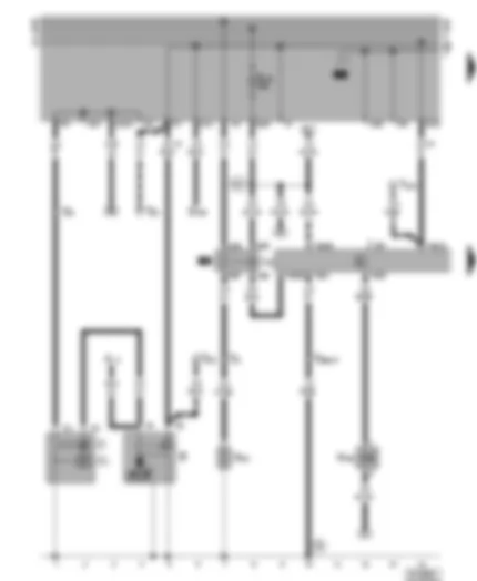 Wiring Diagram  VW VENTO 1999 - Starter - alternator - intake manifold preheating - Mono-Motronic control unit