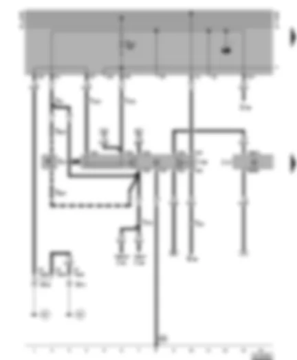 Wiring Diagram  VW VENTO 1999 - Starter inhibitor and reversing light relay - automatic gearbox control unit