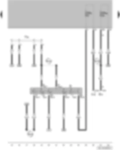 Wiring Diagram  VW VOYAGE 2010 - Ignition/starter switch - terminal 30 wiring junction