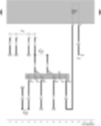 Wiring Diagram  VW VOYAGE 2015 - Ignition/starter switch - terminal 30 wiring junction