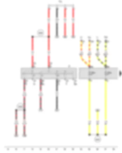 Wiring Diagram  VW VOYAGE 2015 - Ignition/starter switch - Terminal 30 wiring junction