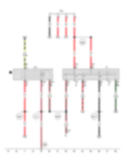 Wiring Diagram  VW VOYAGE 2014 - Ignition/starter switch - Electric drive main relay - Terminal 30 wiring junction