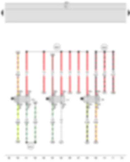 Wiring Diagram  VW VOYAGE 2013 - Headlight main beam relay - X-contact relief relay - Dipped beam relay - Onboard supply control unit