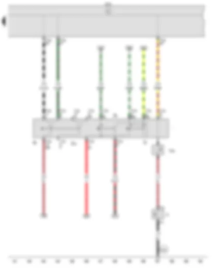 Wiring Diagram  VW VOYAGE 2017 - Light switch - Turn signal switch - Headlight dipper and flasher switch - Parking light switch - Horn plate - Horn activation contact ring - Onboard supply control unit