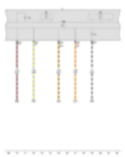 Wiring Diagram  VW VOYAGE 2015 - Rev. counter - Speedometer - Control unit in dash panel insert - Dash panel insert - Main beam warning lamp - Alternator warning lamp