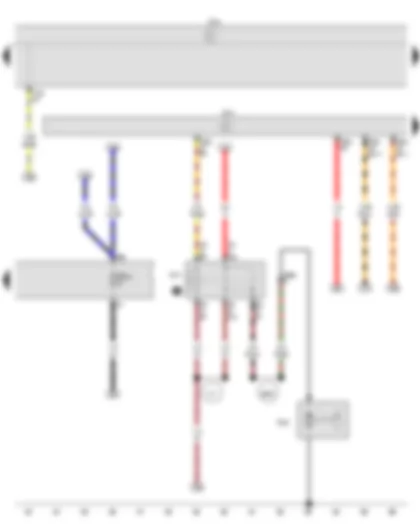 Wiring Diagram  VW VOYAGE 2016 - Gearbox hydraulic pump relay - Automated manual gearbox control unit - Onboard supply control unit - Hydraulic pump for gearbox