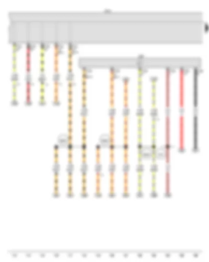 Wiring Diagram  VW VOYAGE 2015 - Onboard supply control unit - Selector lever sensors control unit