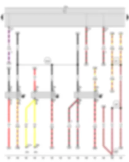 Wiring Diagram  VW VOYAGE 2017 - Starter motor relay - X contact relief relay 2 - Terminal 15 relief relay - Onboard supply control unit