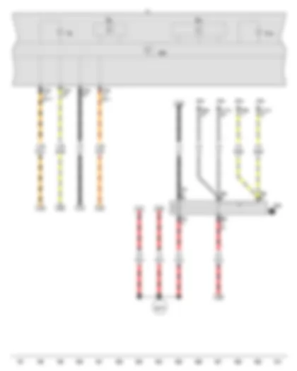 Wiring Diagram  VW VOYAGE 2016 - Rev. counter - Speedometer - Control unit in dash panel insert - Starter motor relay 2 - Dash panel insert - Alternator warning lamp - Malfunction warning lamp