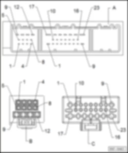 VW VOYAGE 2014 Instrument cluster indicator control unit J285