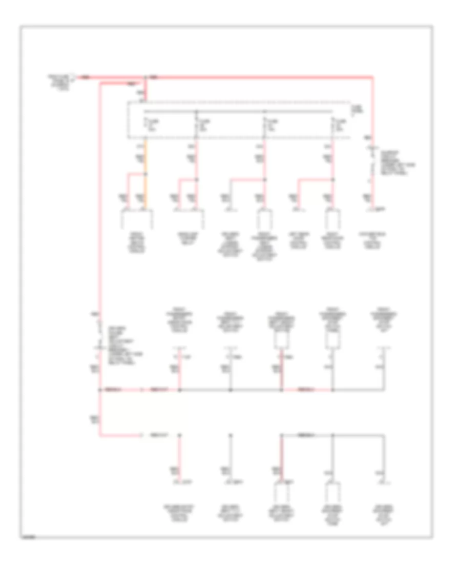 2.0L, Power Distribution Wiring Diagram, CCTA & CBFA (5 из 5) для Volkswagen Eos Lux 2008