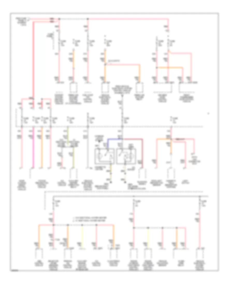 2.0L, Power Distribution Wiring Diagram, CCTA & CBFA (4 из 5) для Volkswagen Eos VR6 2008