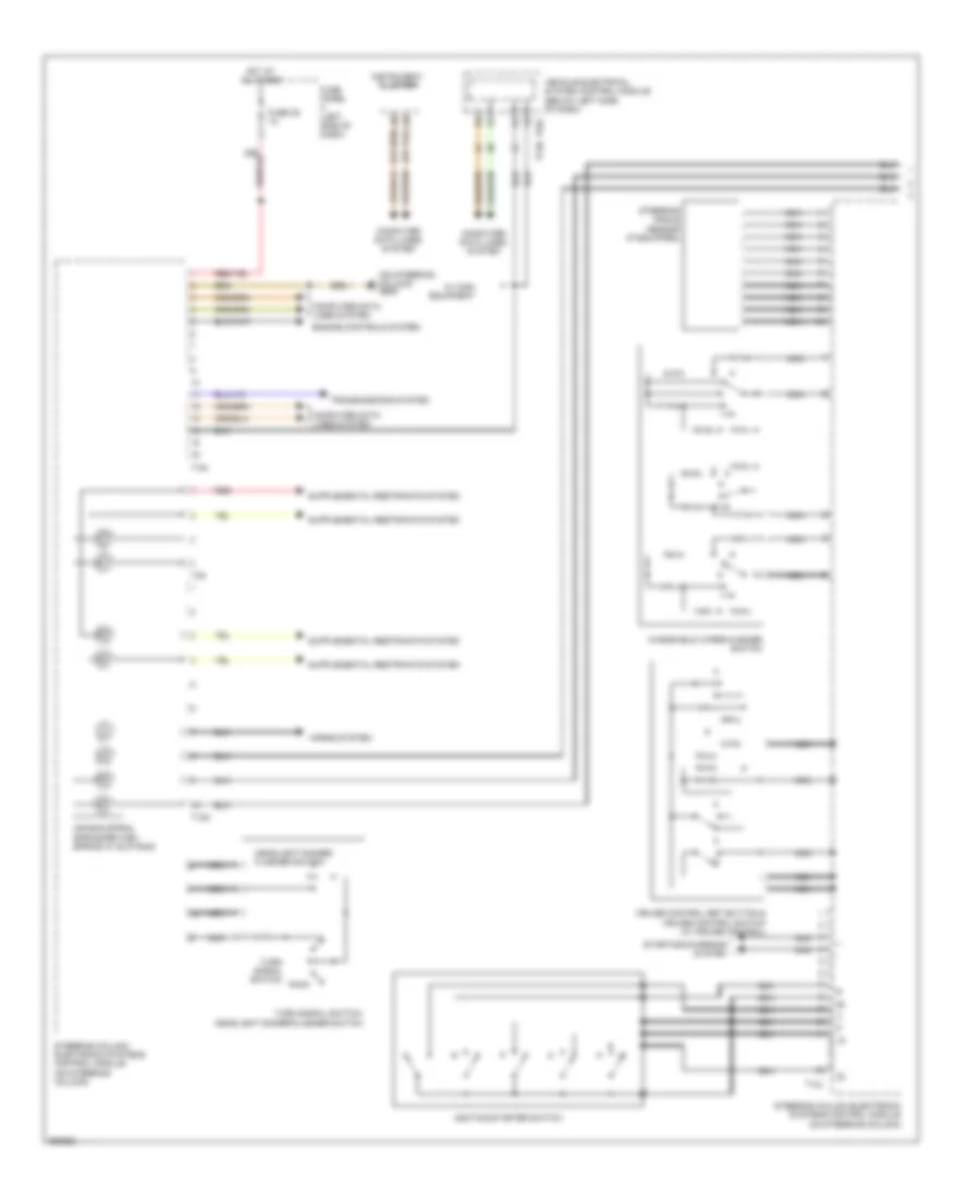 схема управляющего модуля электронных систем рулевой колонки (1 из 2) для Volkswagen Jetta TDI 2011