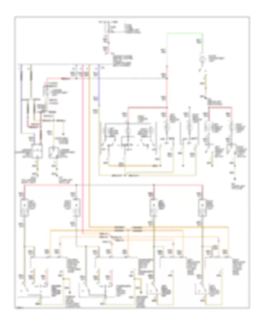 Электросхема подсветки для Volkswagen Passat GL 2003