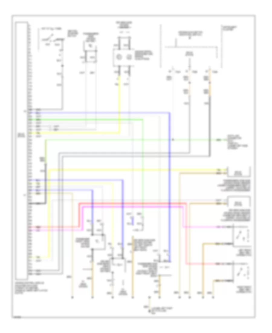 Электросхема подушек безопасности SRS AirBag для Volkswagen Passat GL 2003