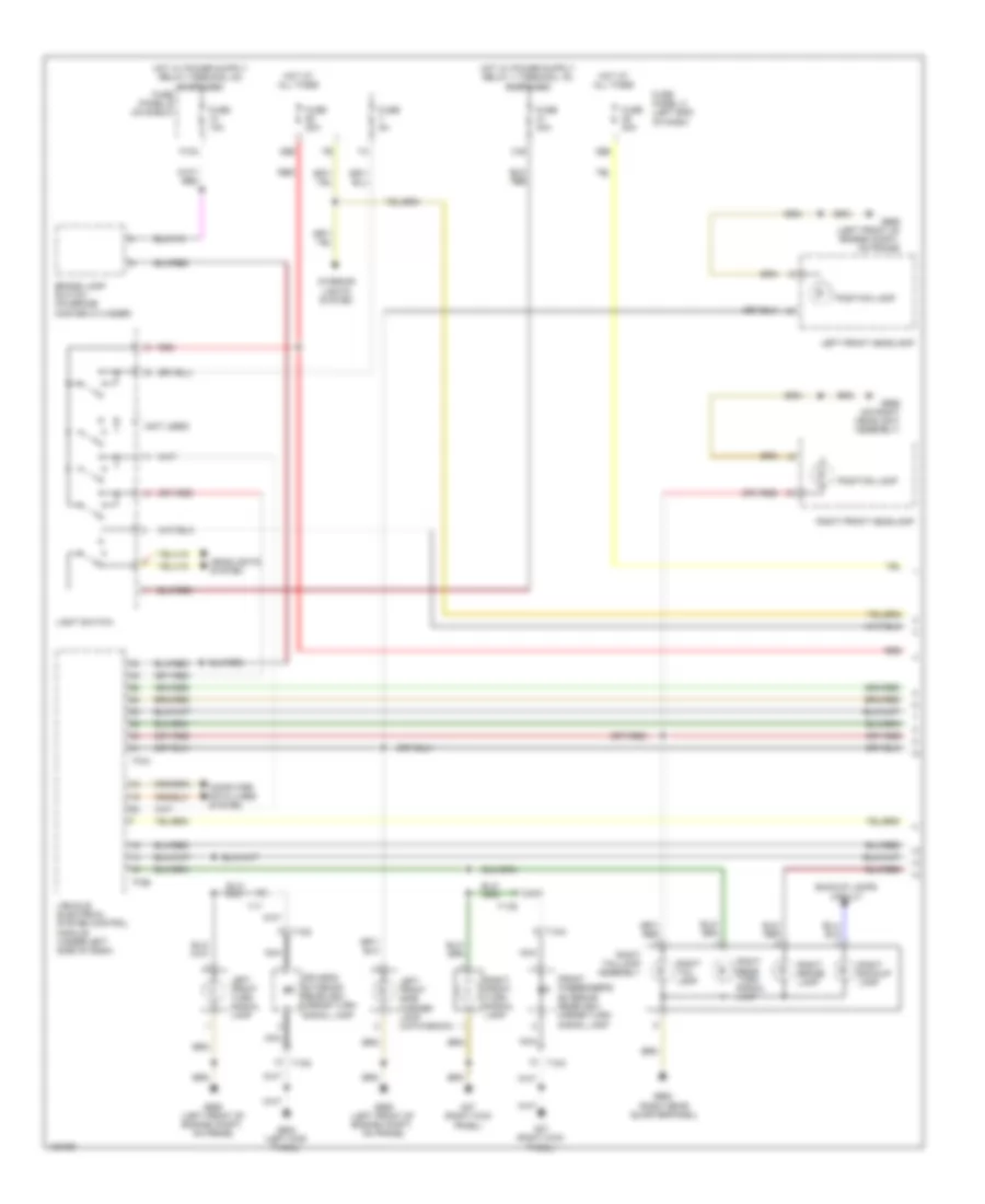 Электросхема внешнего освещения (1 из 2) для Volkswagen Beetle R-Line 2014