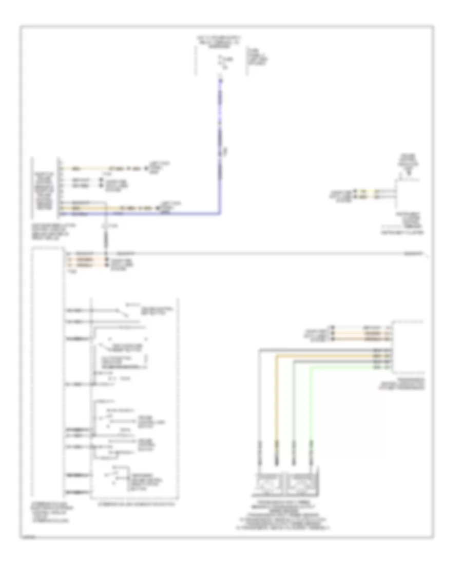 Электросхема системы круизконтроля (1 из 3) для Volkswagen CC 4 Motion 2014