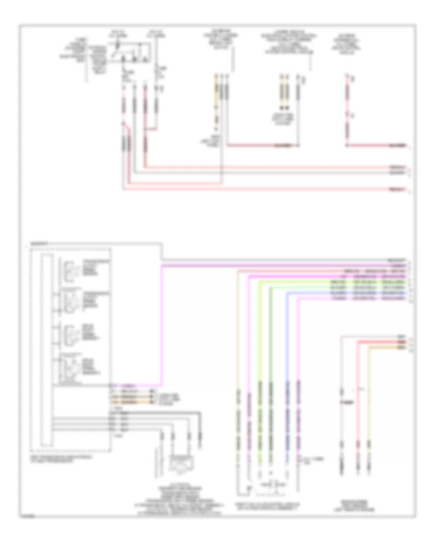 Электросхема системы круизконтроля (2 из 3) для Volkswagen CC 4 Motion 2014