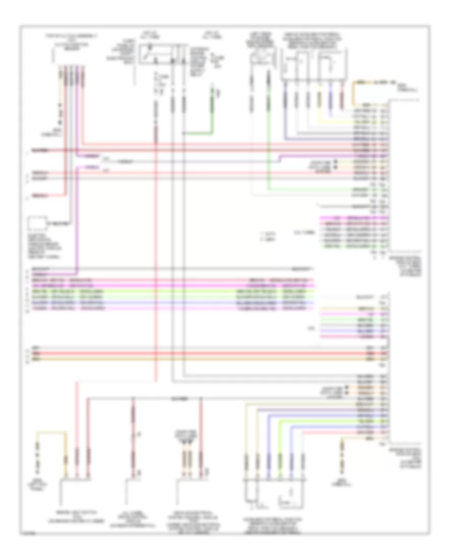 Электросхема системы круизконтроля (3 из 3) для Volkswagen CC 4 Motion 2014