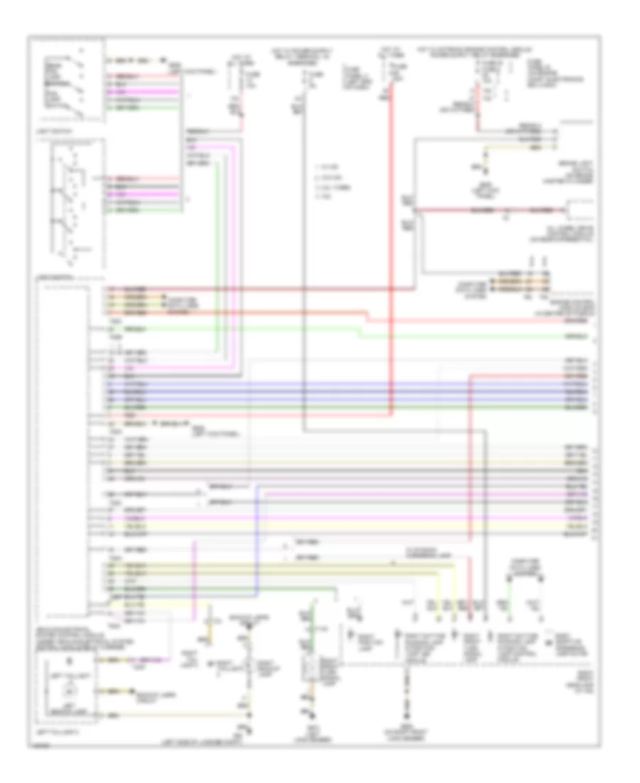 Электросхема внешнего освещения (1 из 3) для Volkswagen CC 4 Motion 2014