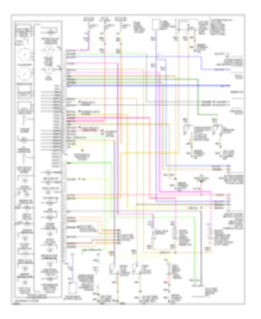 индикаторы и схема приборов, Кабриолет Except для Volkswagen New Beetle SE 2008