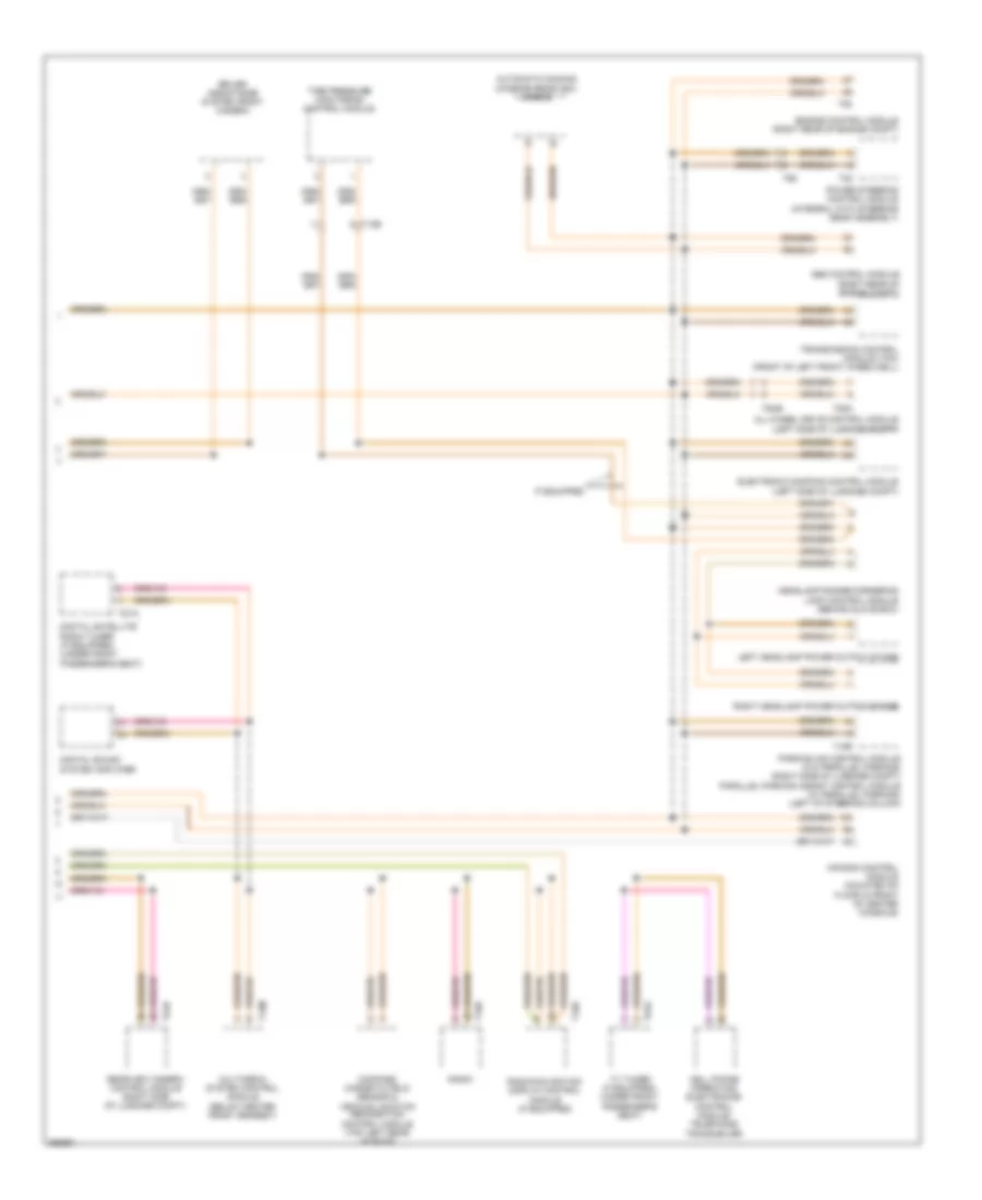 Электросхема линии передачи данных CAN, Посол Рестайлинга (2 из 2) для Volkswagen Tiguan SEL 2011