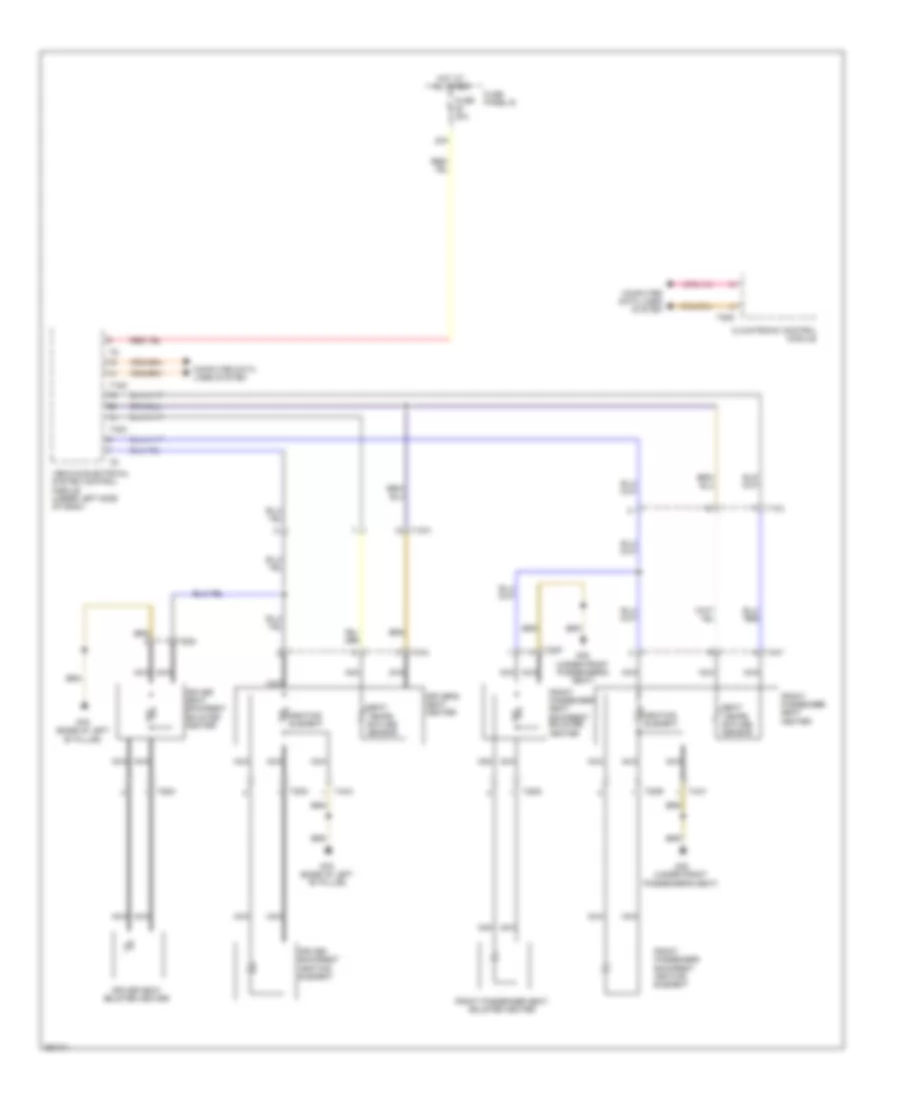 Электросхема подогрева сидений, без память для Volkswagen Touareg VR6 Sport 2011
