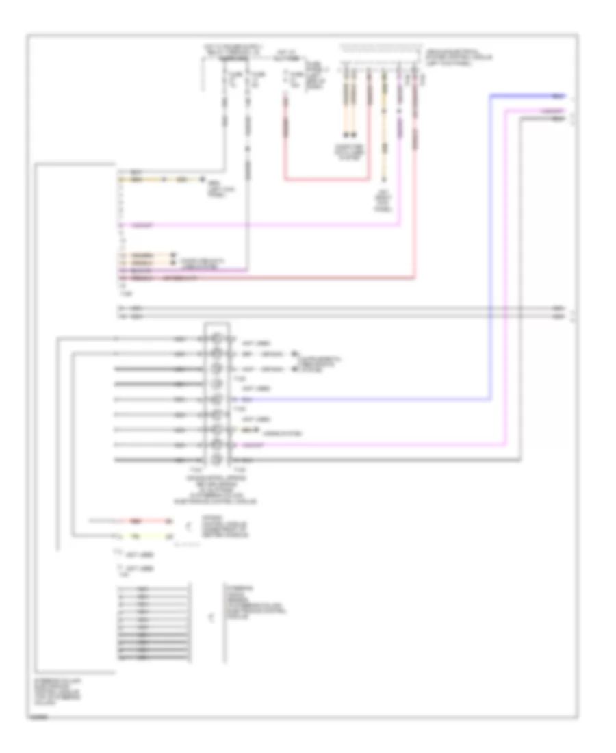 схема управляющего модуля электронных систем рулевой колонки (1 из 2) для Volkswagen Beetle 2012