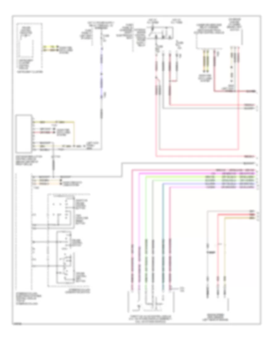 Электросхема системы круизконтроля (1 из 2) для Volkswagen CC R-Line 2012