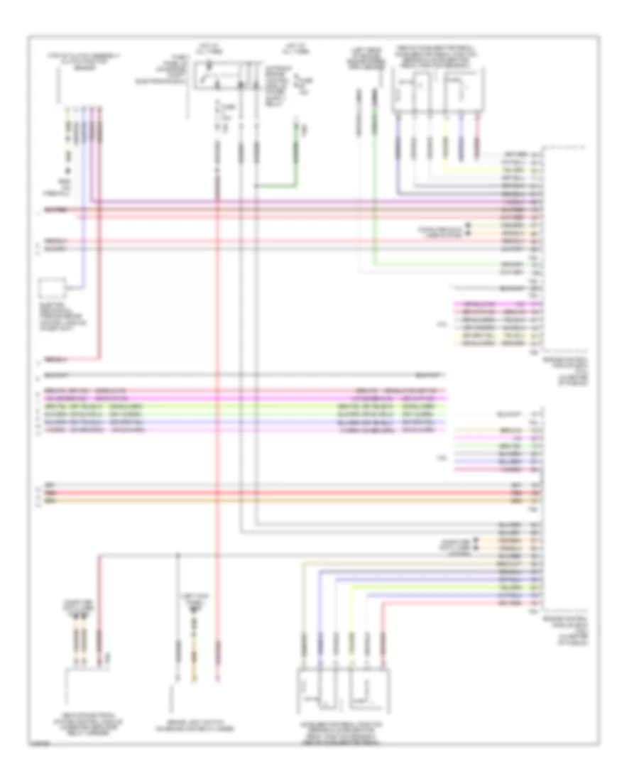 Электросхема системы круизконтроля (2 из 2) для Volkswagen CC R-Line 2012
