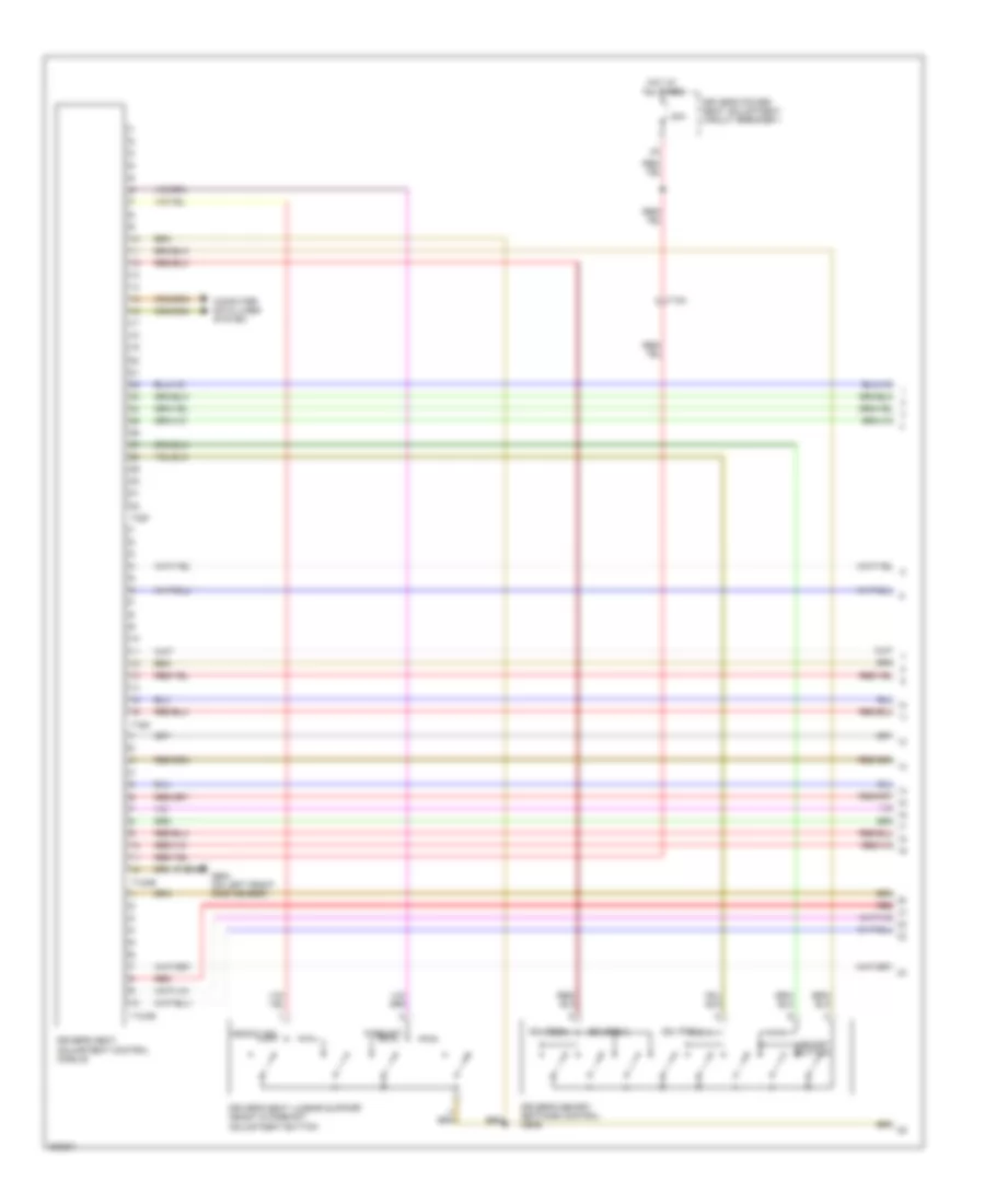 Электросхема системы памяти (1 из 2) для Volkswagen CC R-Line 2012