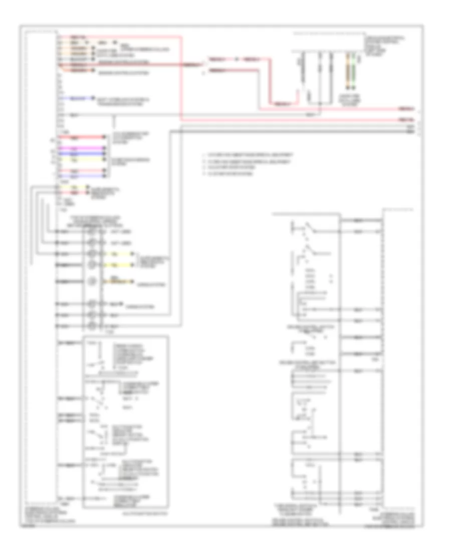 схема управляющего модуля электронных систем рулевой колонки (1 из 2) для Volkswagen Golf 2012