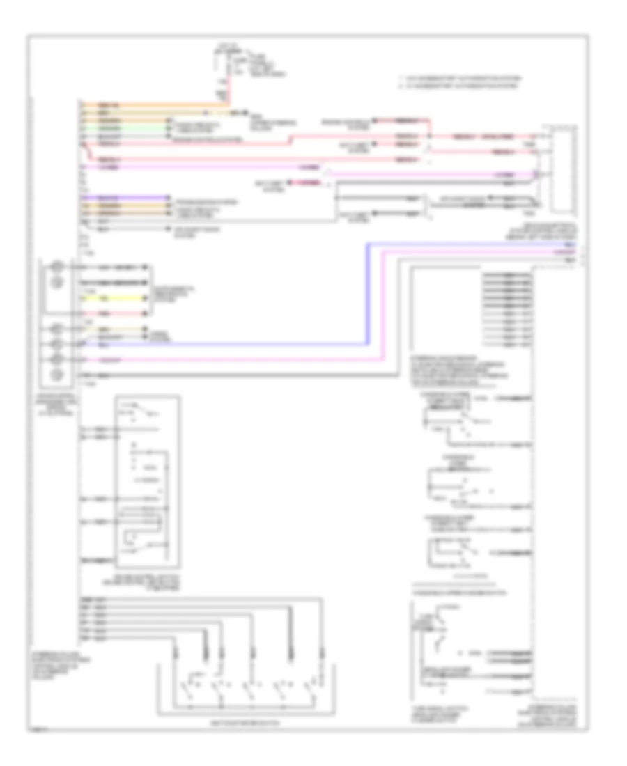 схема управляющего модуля электронных систем рулевой колонки (1 из 2) для Volkswagen Passat S 2014