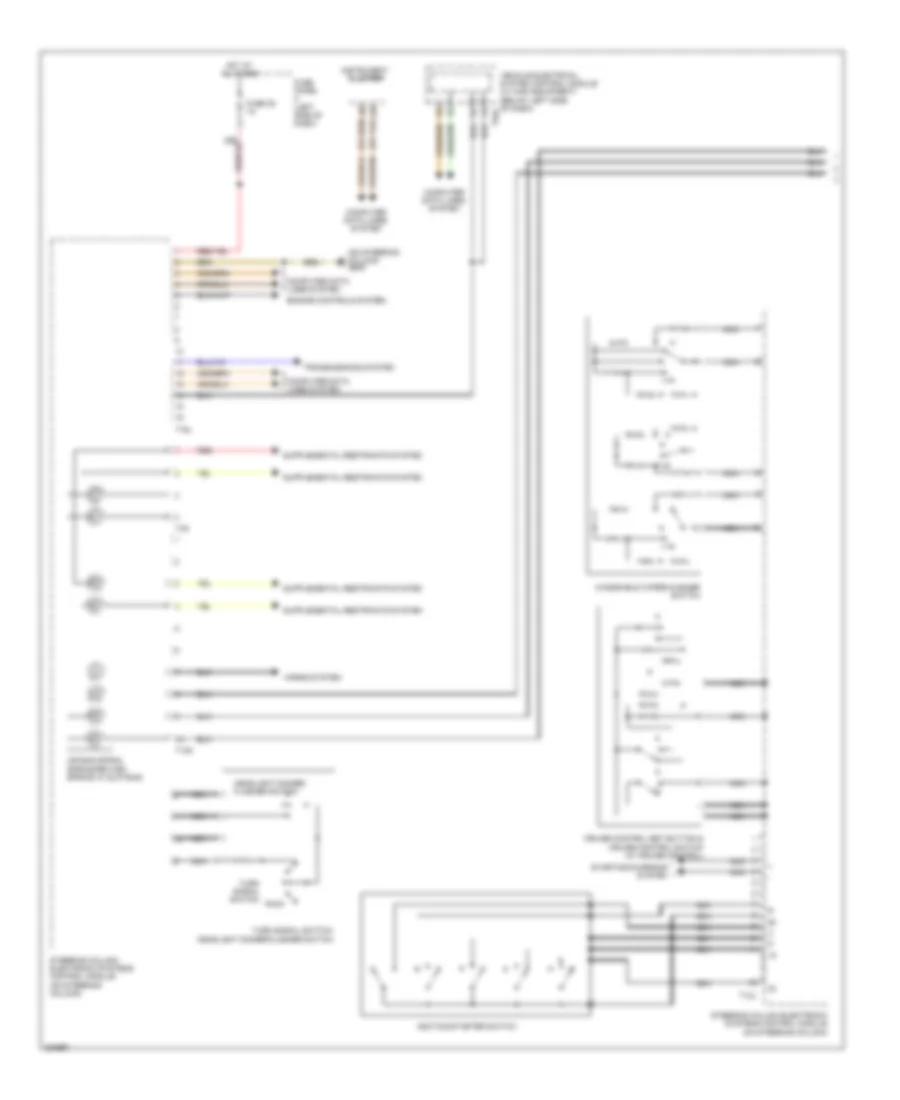 схема управляющего модуля электронных систем рулевой колонки (1 из 2) для Volkswagen Jetta GLI 2012