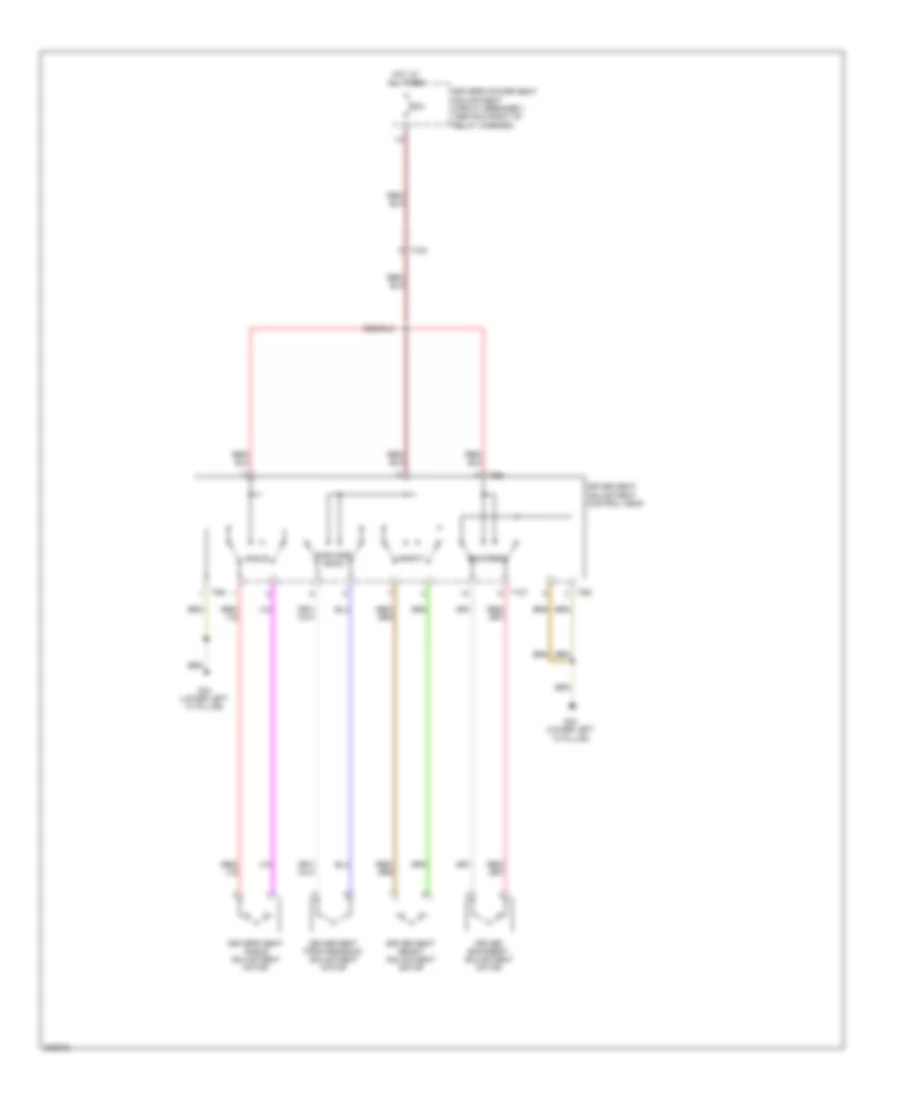 Электросхема привода сидений для Volkswagen Jetta SEL 2012