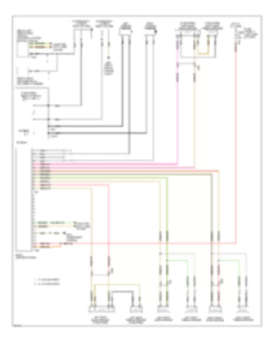 Электросхема магнитолы, без Навигация без Усилитель для Volkswagen Jetta SEL 2012